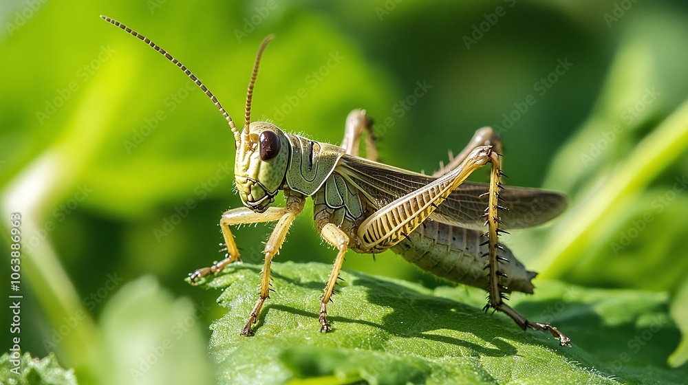 Close-up Macro Shot of Green Insect in Nature Close-up Macro Shot of Green Insect in Nature