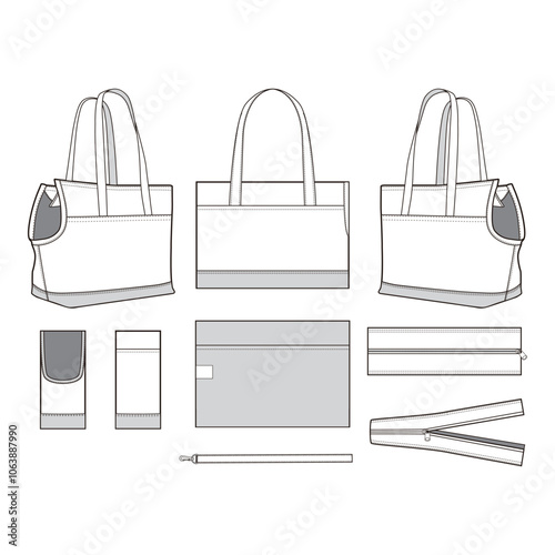 Tote Bag Technical Design Specification Set
