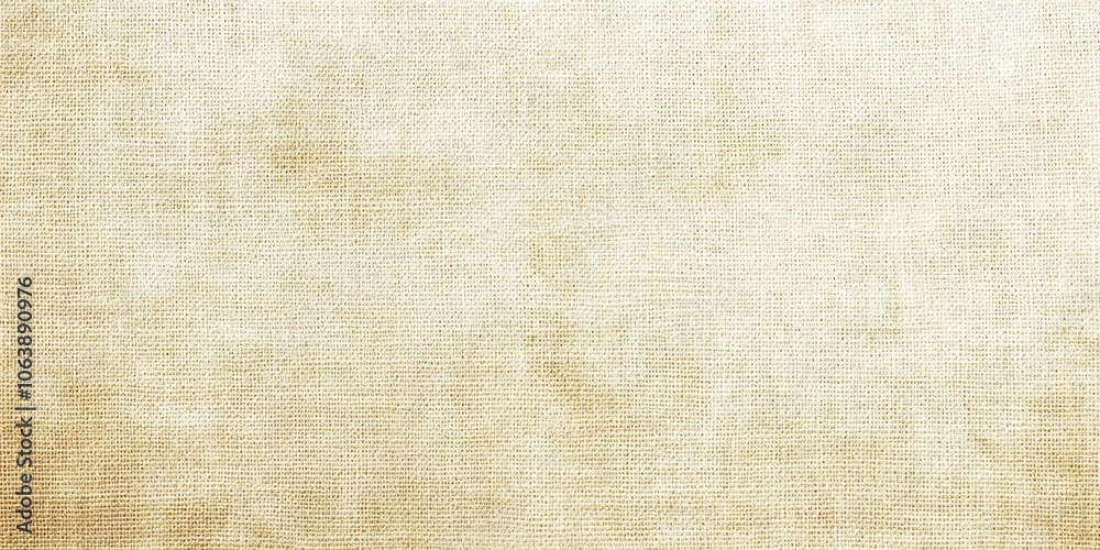 Fototapeta premium ナチュラルな質感の布地、クリーム色のキャンバス素材で静かな雰囲気を醸し出している背景