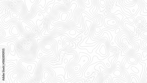 Topographic map. Abstract lines background, Topographic contour lines seamless pattern.