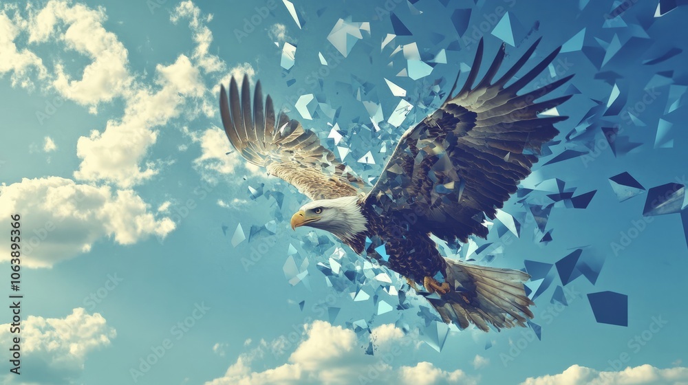 Fototapeta premium abstract bird illustration