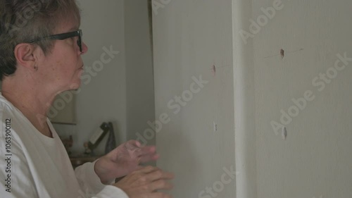 Soplando huecos para tornillos