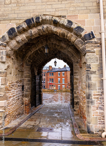 Nottingham castle, a Norman castle in a city of Nottingham in central England’s Midlands region