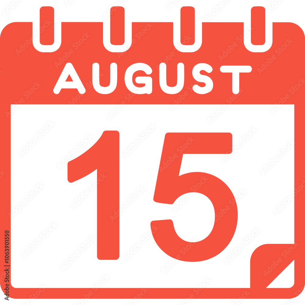 15 August Vector Icon Design 15 August Vector Icon Design