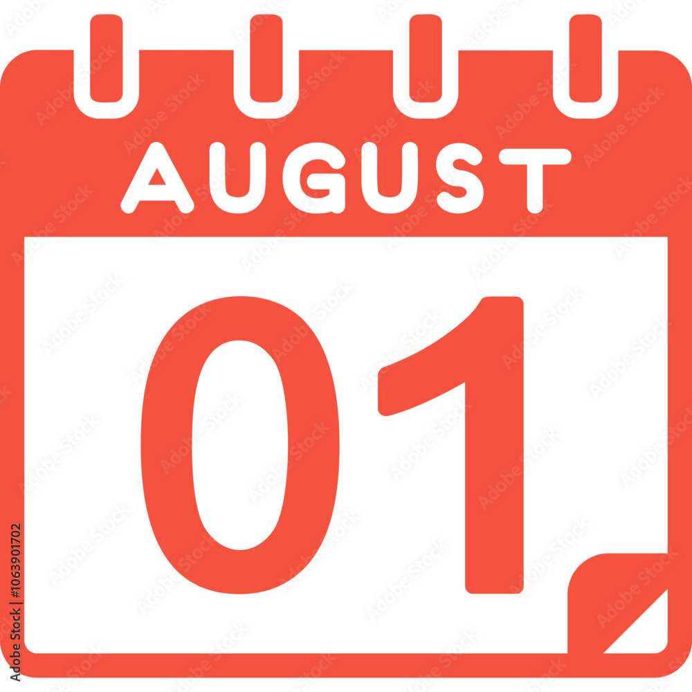 1 August Vector Icon Design 1 August Vector Icon Design