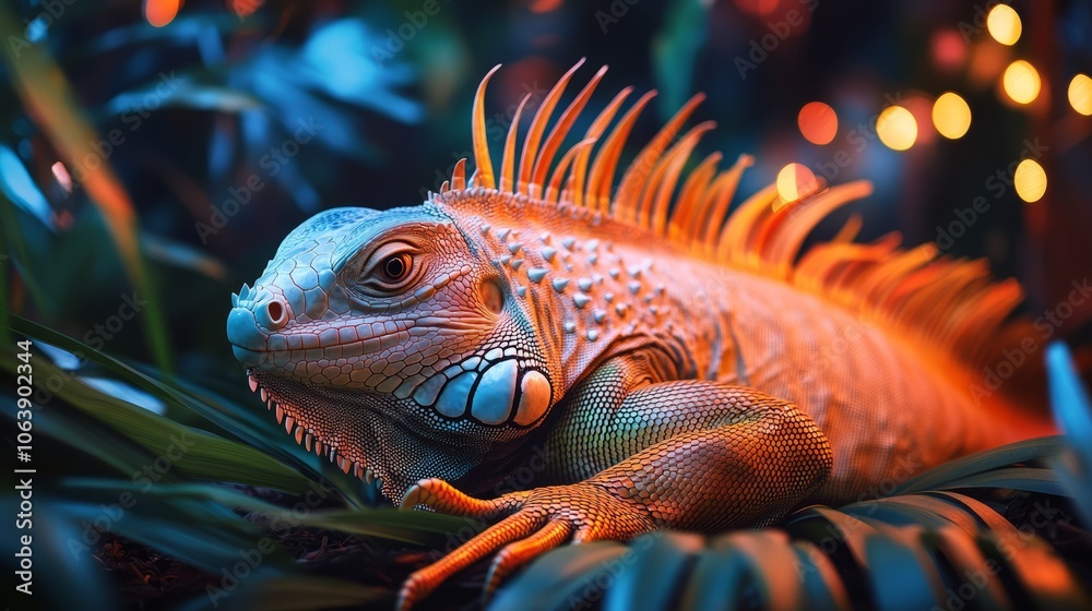 Fototapeta premium close-up iguana