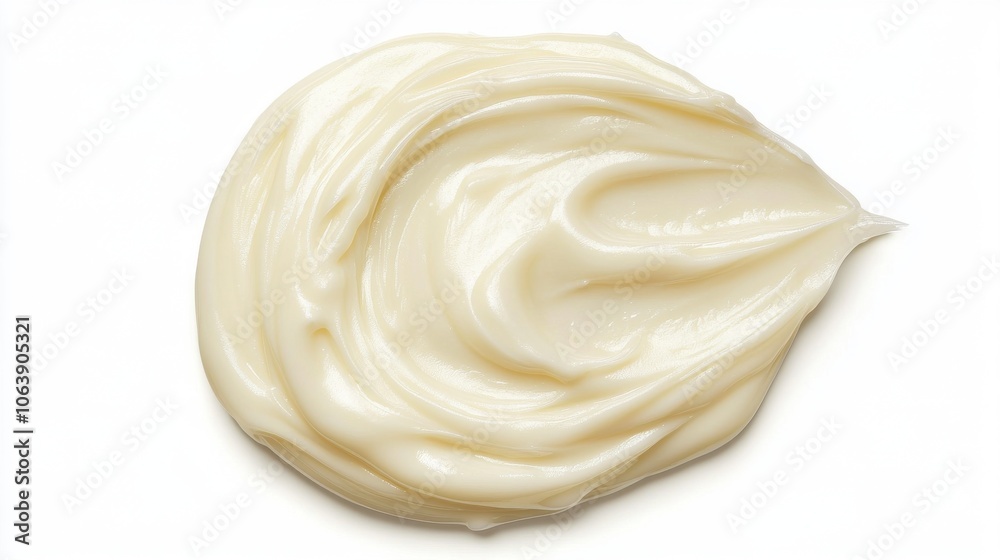 Close-up of creamy white texture on a plain background Close-up of creamy white texture on a plain background