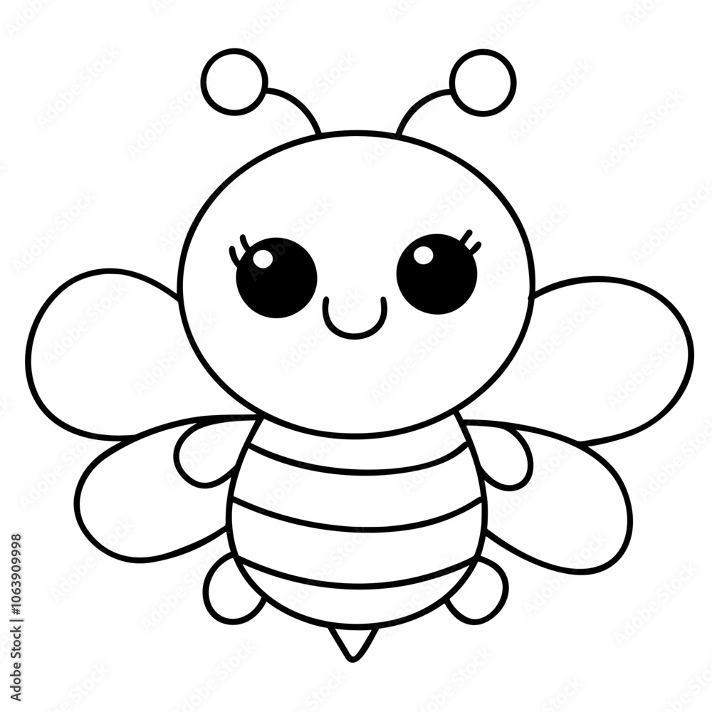 Obraz premium bee doodle