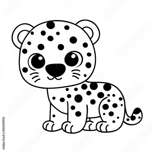 cute tiger doodle 