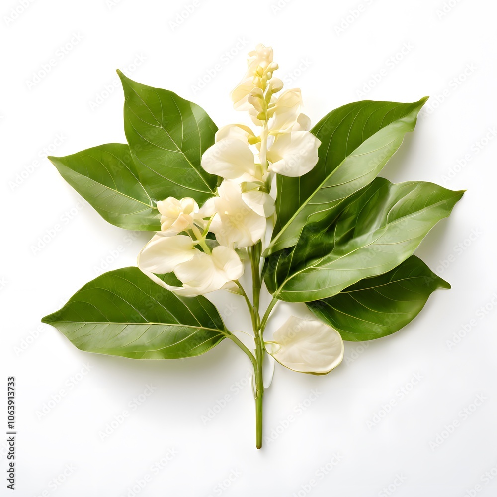 Fototapeta premium Flower concept design idea isolated on a white background