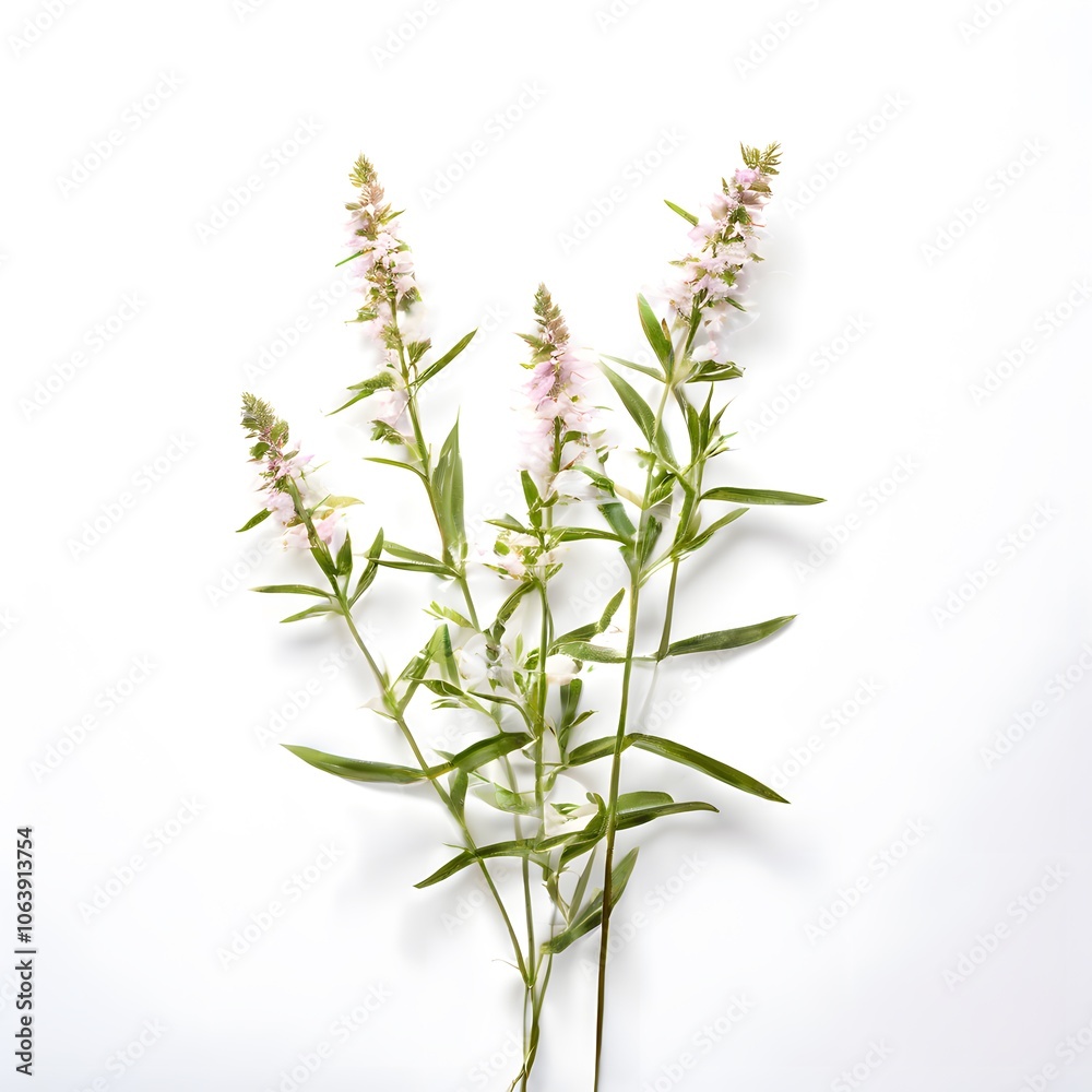 Fototapeta premium Flower concept design idea isolated on a white background