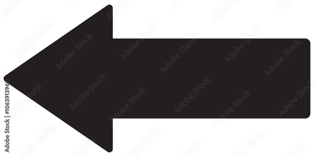 Long Black Arrow, Pointer for Indicating Direction. Long Black Arrow, Pointer for Indicating Direction.
