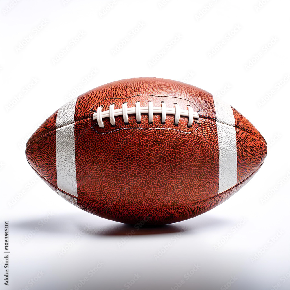 American College High School Junior Football isolated on white background American College High School Junior Football isolated on white background