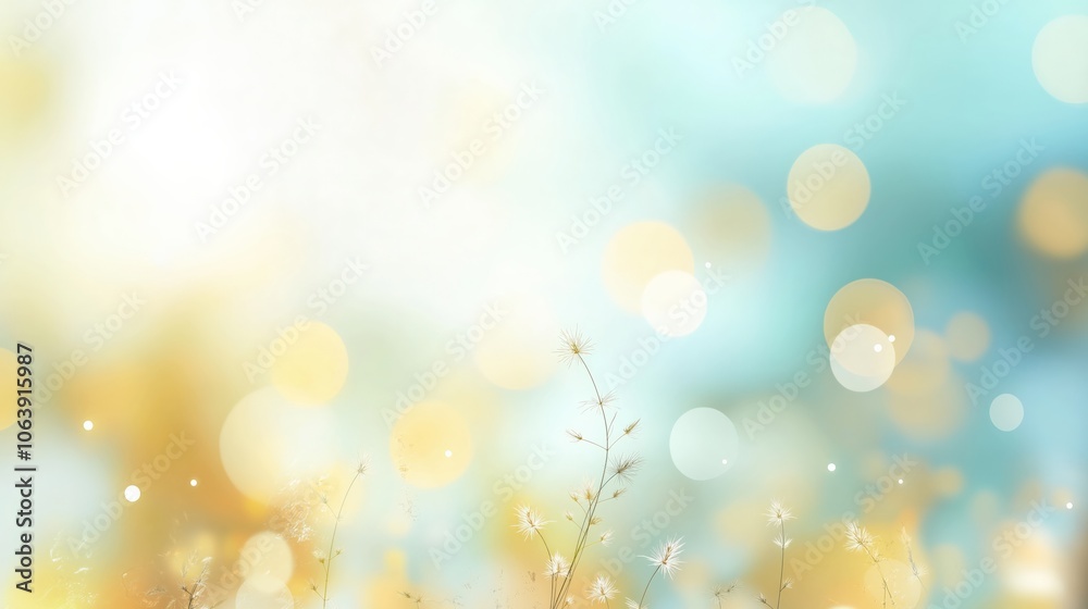 Abstract blurred pastel bokeh background with soft light and sun rays Abstract blurred pastel bokeh background with soft light and sun rays