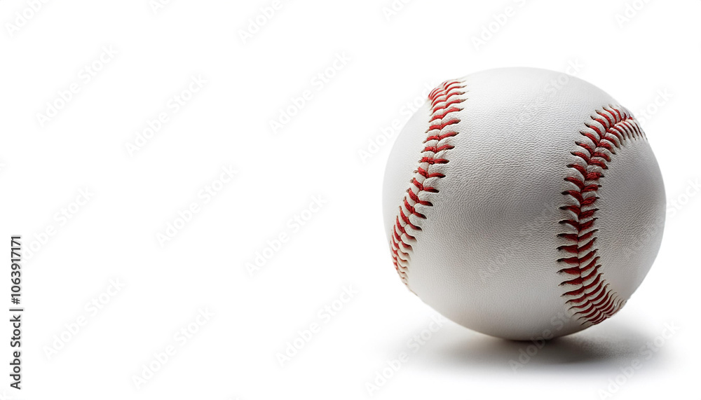 Baseball isolated on white background with clipping path