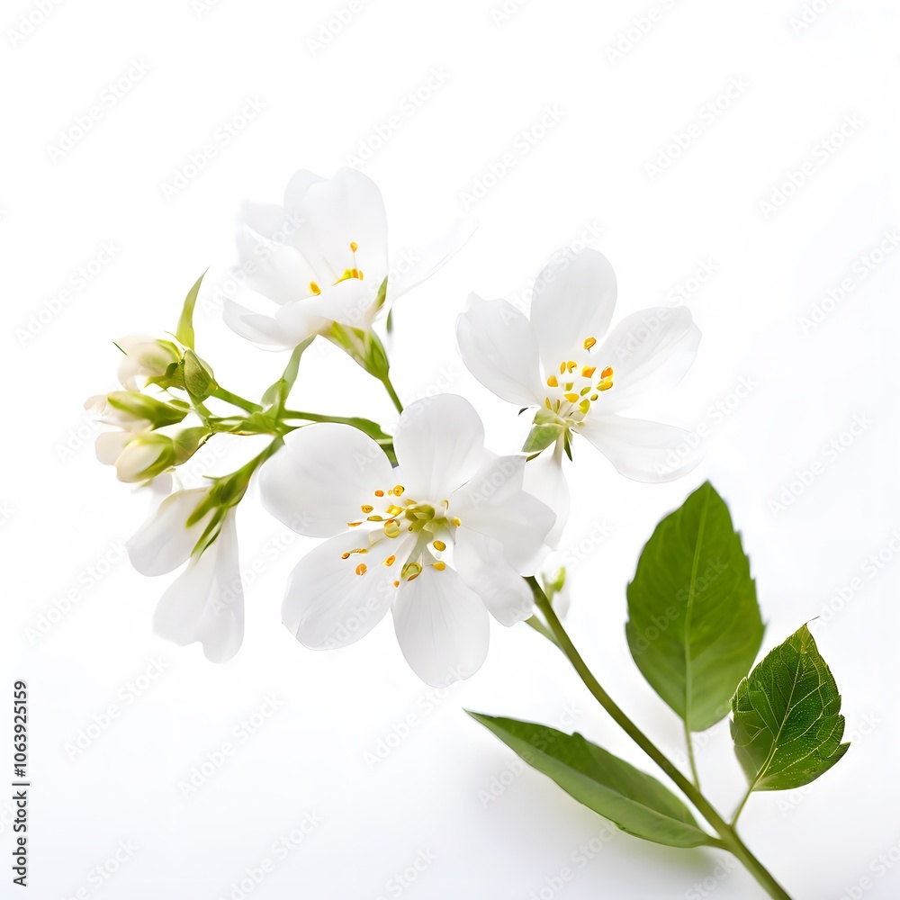Obraz premium Flower concept design idea isolated on a white background