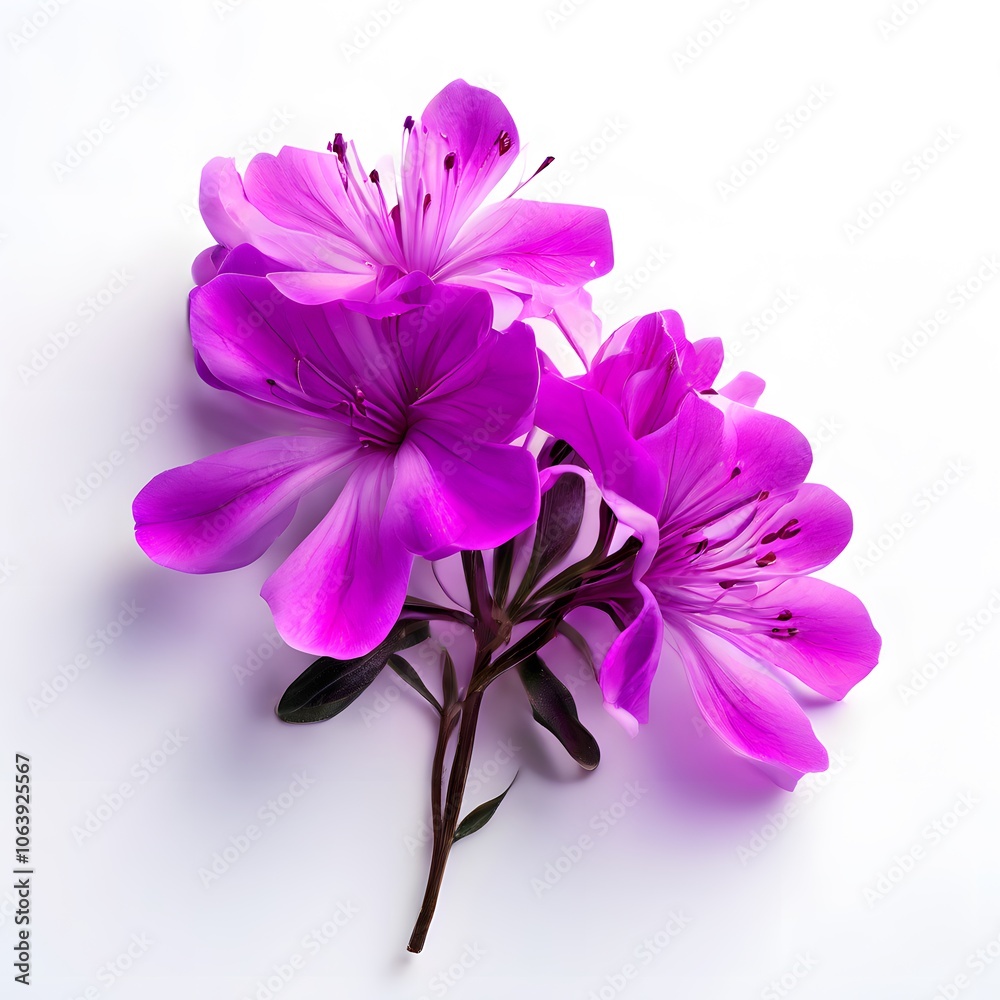 Obraz premium Flower concept design idea isolated on a white background