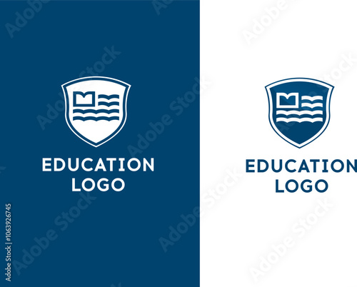 Modern and versatile education logo design, ideal for schools, universities, and online learning platforms. Represents growth, knowledge, and innovation in the educational sector.