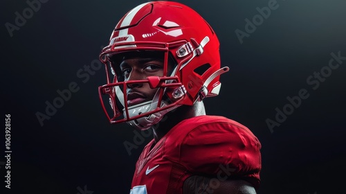 The Football Player in Red