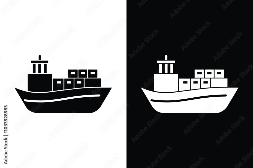 Obraz premium Ferry icon vector from public transport collection. Ferry icon with white background vector stock illustration. 