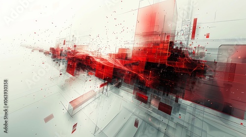 Abstract vector background, technology illustration, stylish eps10