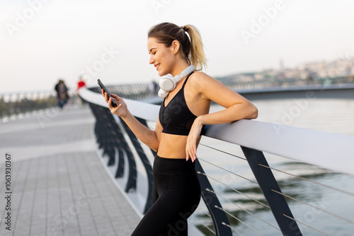 Young woman enjoying a call...