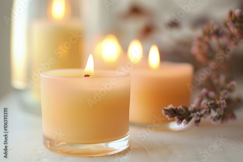 Scented candles provide a relaxing and romantic feeling