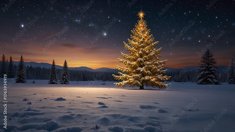 Christmas celebration with snow background Christmas celebration with snow background
