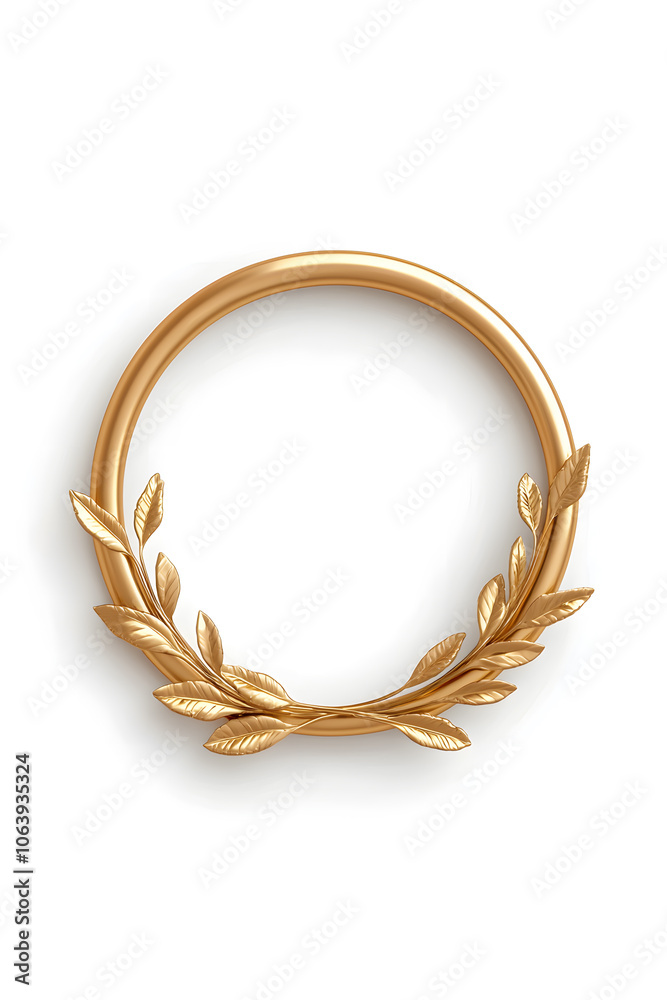 Golden ring isolated on white background Golden ring isolated on white background