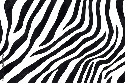 Realistic fur zebra seamless pattern