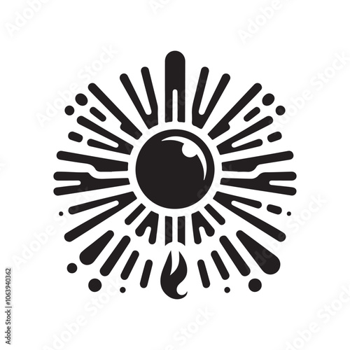 Download Sunshine Silhouette Vector Illustrations for Summer Projects