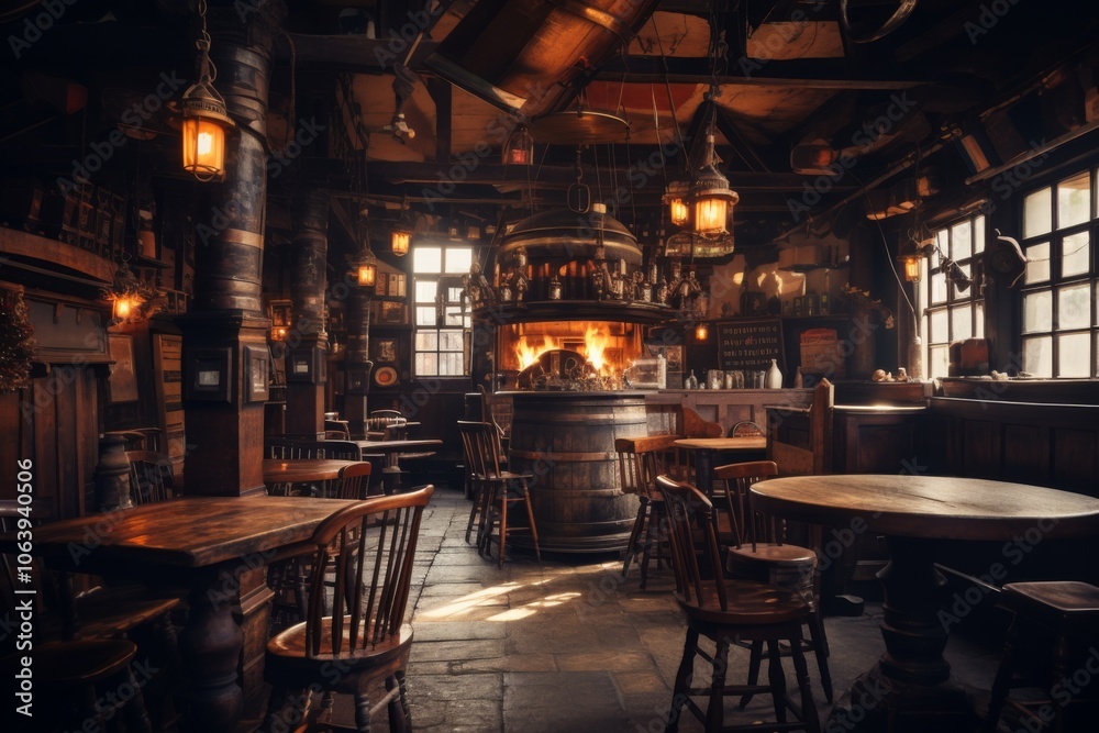 Interior of a old pub Interior of a old pub