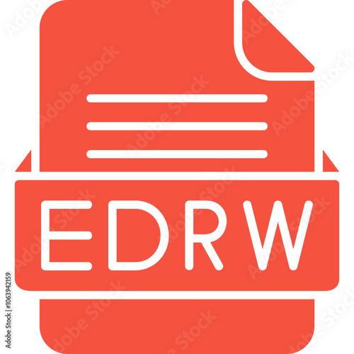 EDRW File Format Vector Icon Design