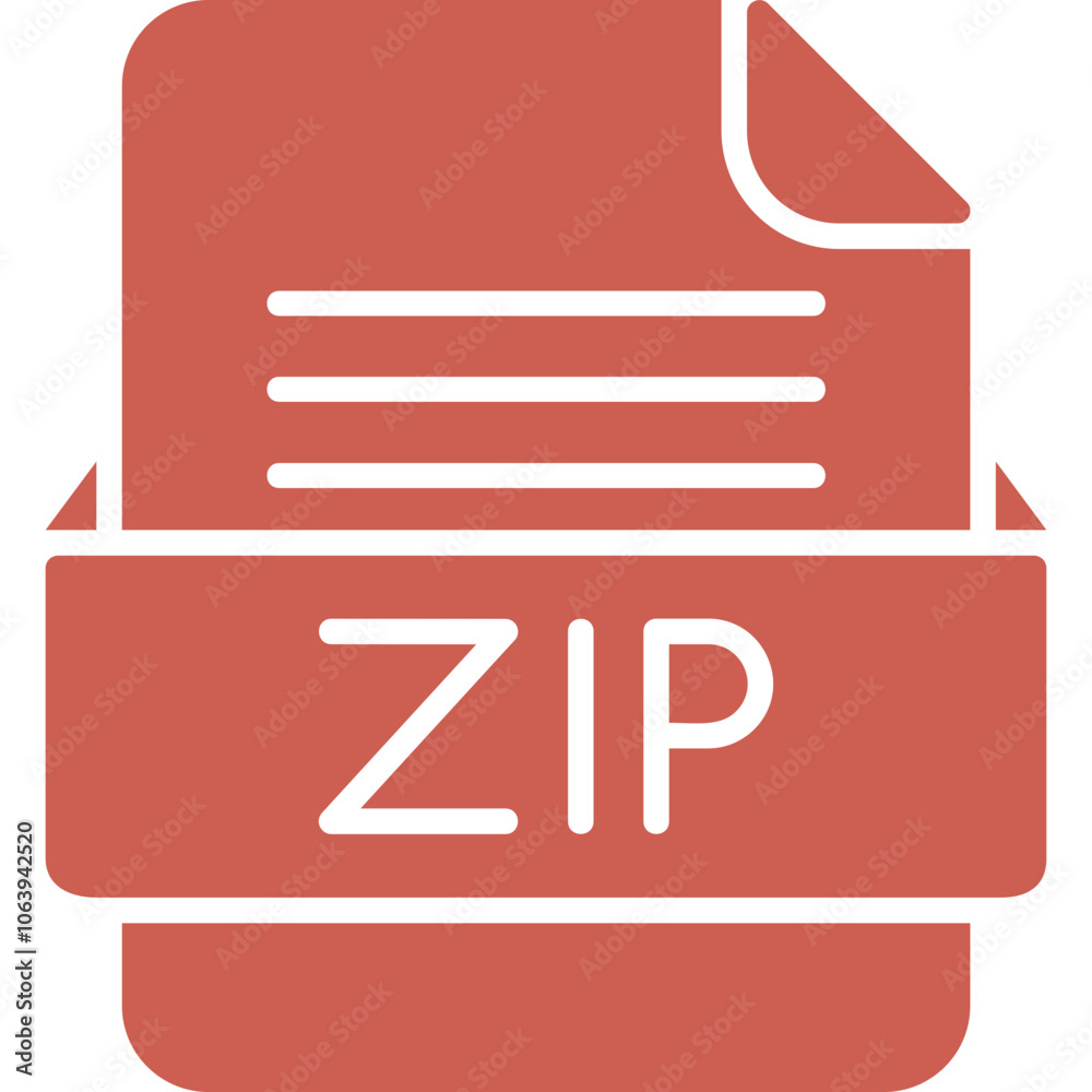 ZIP File Format Vector Icon Design ZIP File Format Vector Icon Design