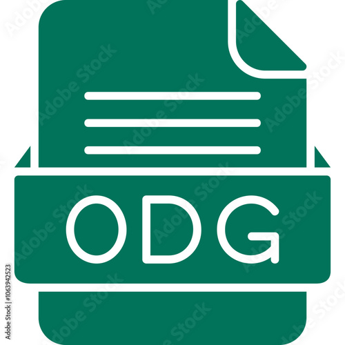 ODG File Format Vector Icon Design