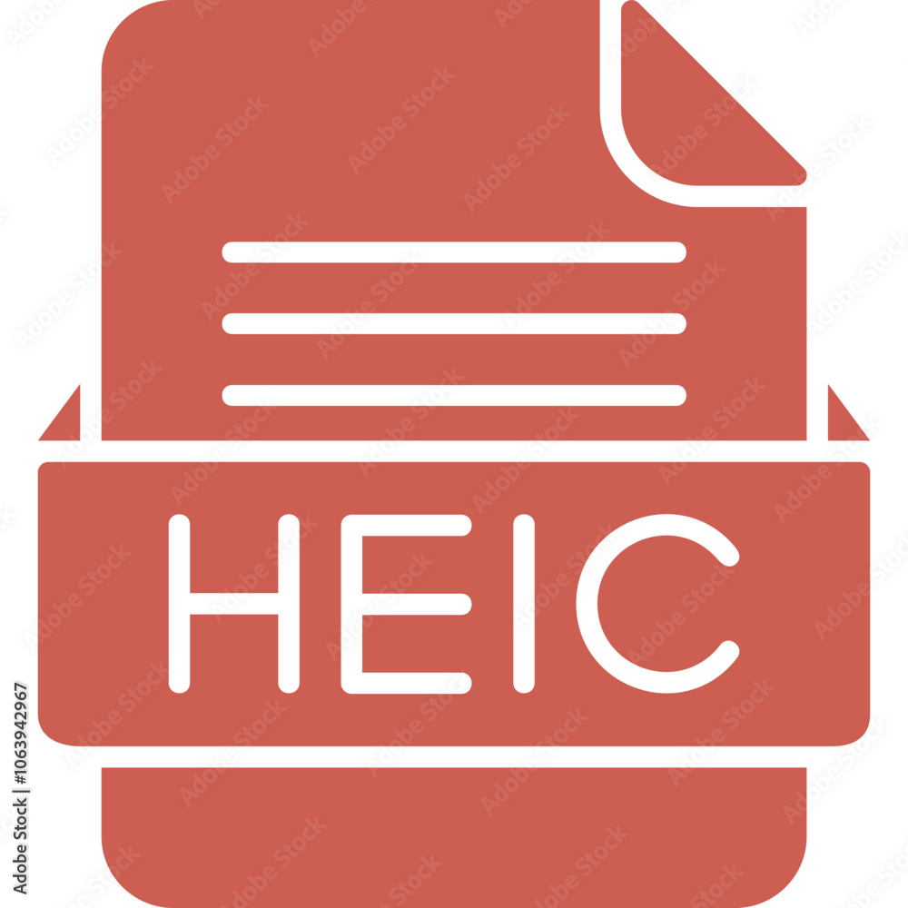 HEIC File Format Vector Icon Design HEIC File Format Vector Icon Design