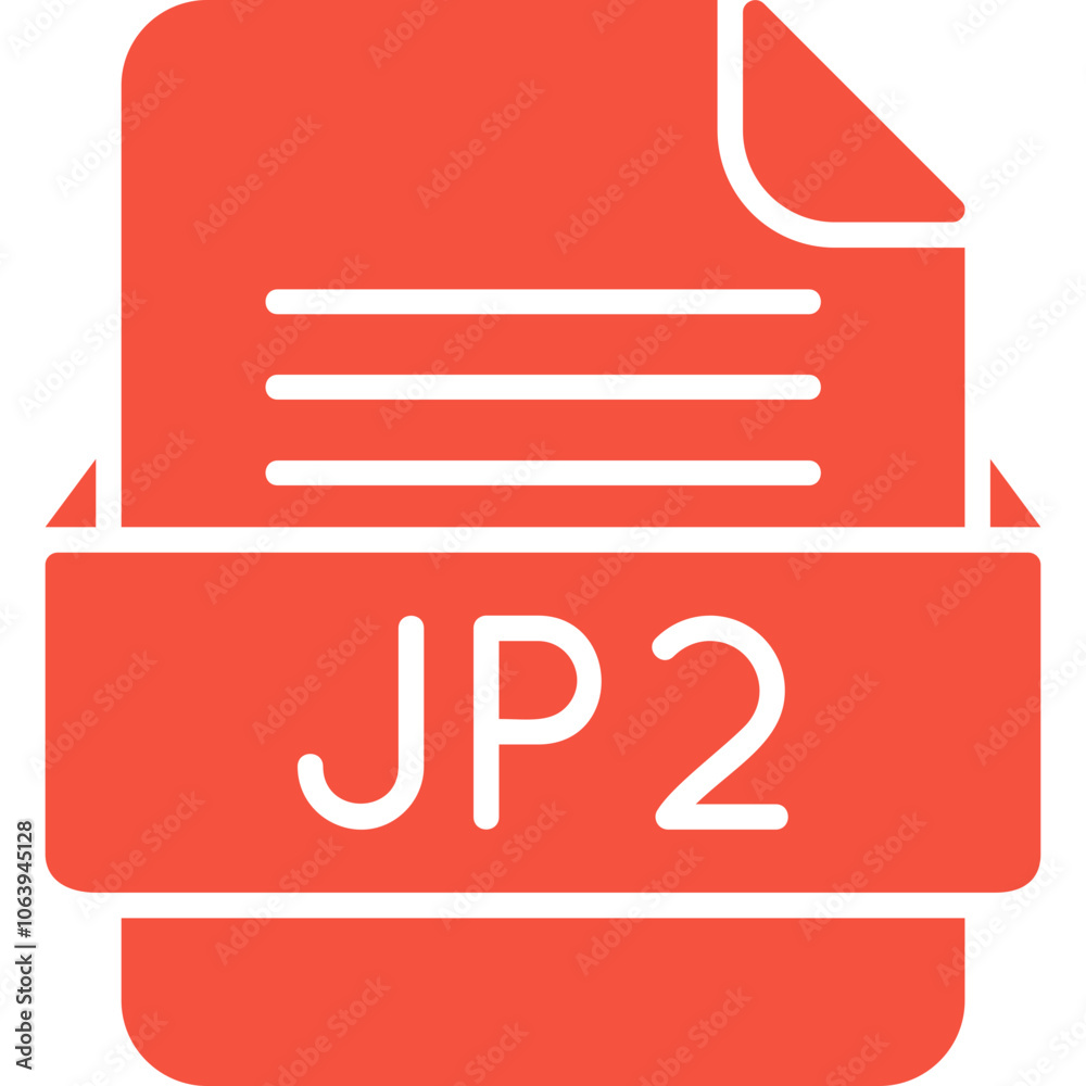 Jp2 File Format Vector Icon Design Jp2 File Format Vector Icon Design