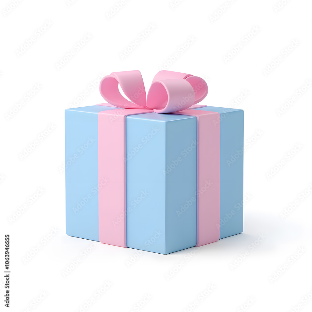 Fototapeta premium 3d gift box for ui design isolated on white background