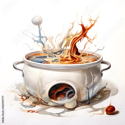 kitchen object design food concept on a white background