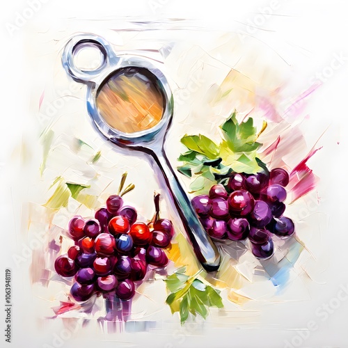 kitchen object design food concept on a white background