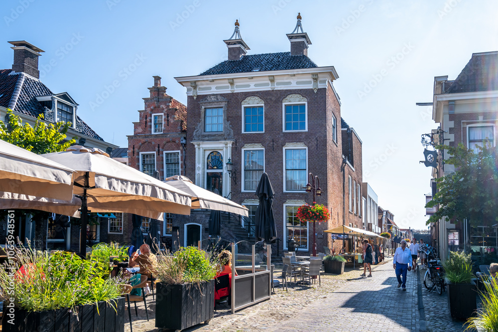 Naklejka premium Altstadt, Workum, Niederlande