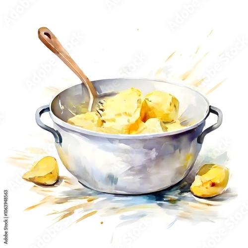 kitchen object design food concept on a white background