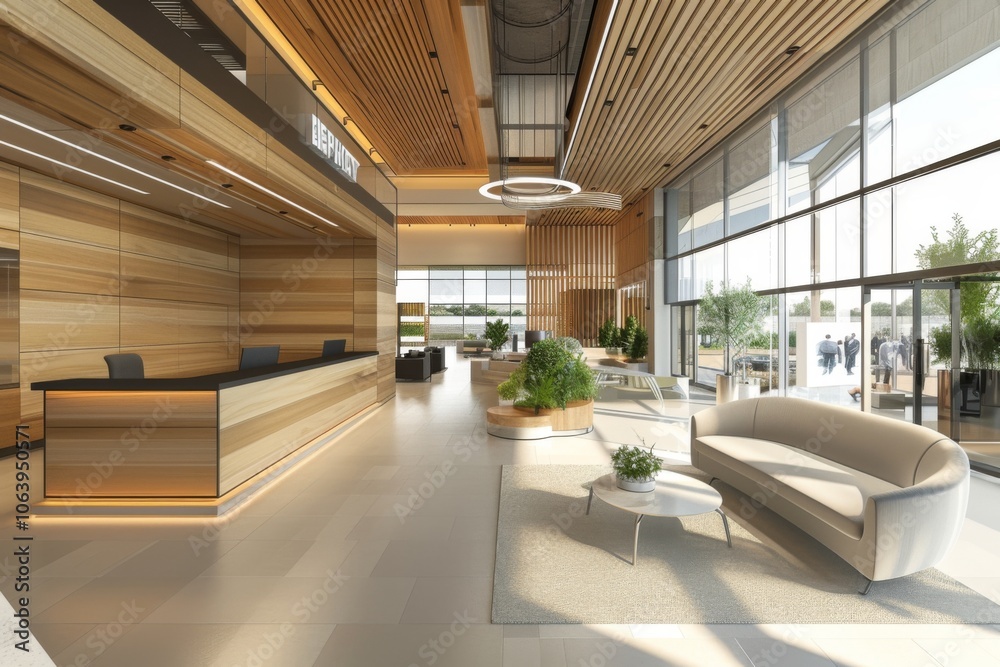 Interior of a modern empty business office Interior of a modern empty business office