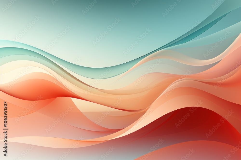 Abstract waves in soft colors creating a serene and fluid visual experience. Abstract waves in soft colors creating a serene and fluid visual experience.