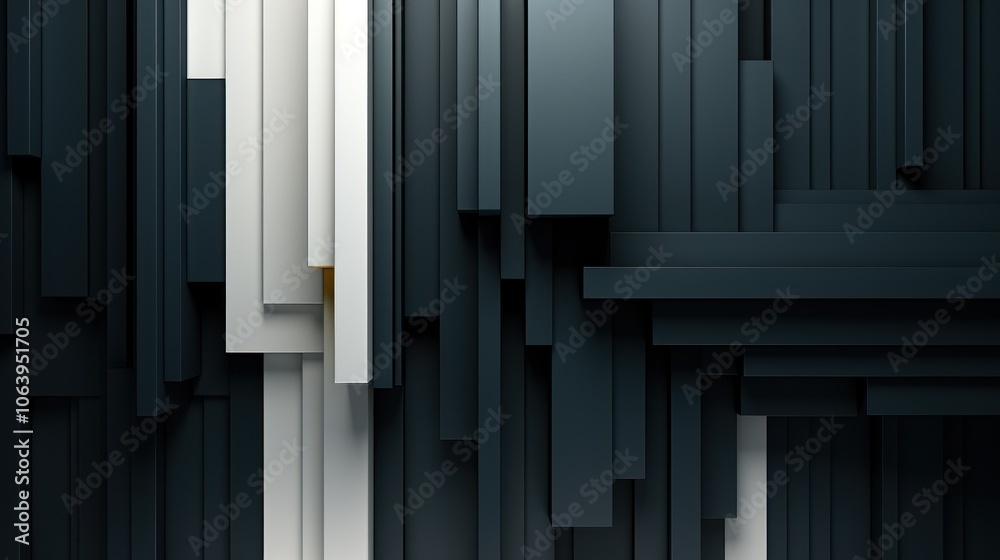 Abstract composition of layered geometric shapes in dark tones with a hint of light. Abstract composition of layered geometric shapes in dark tones with a hint of light.
