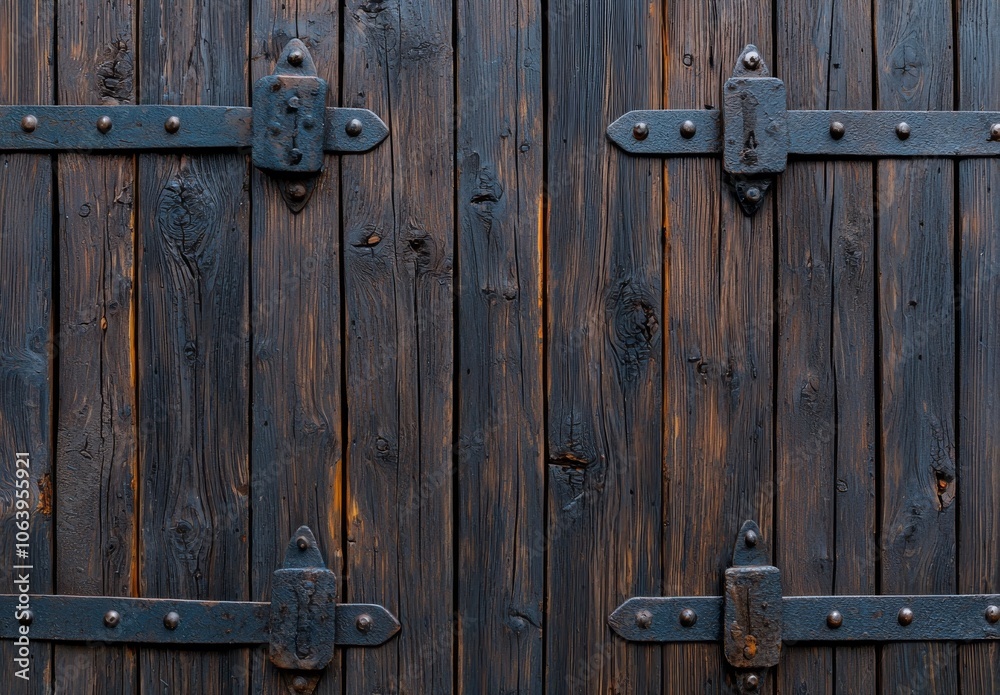 A medieval metal frame with wooden planks on top in 3D A medieval metal frame with wooden planks on top in 3D