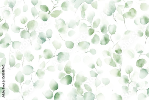Soft Watercolor Leaf Pattern for Elegant Design and Decor