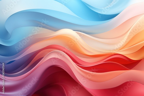 Abstract waves of color blend seamlessly, creating a soothing visual experience.