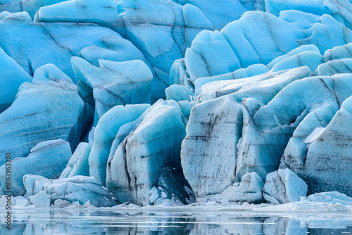 huge glacier close up photo photo