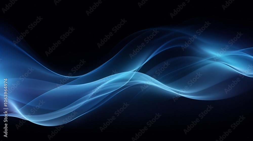 An abstract blue wave effect illustrates air or water flow, with cool, light-blue currents moving against a black background, creating a sense of fluid motion. An abstract blue wave effect illustrates air or water flow, with cool, light-blue currents moving against a black background, creating a sense of fluid motion.